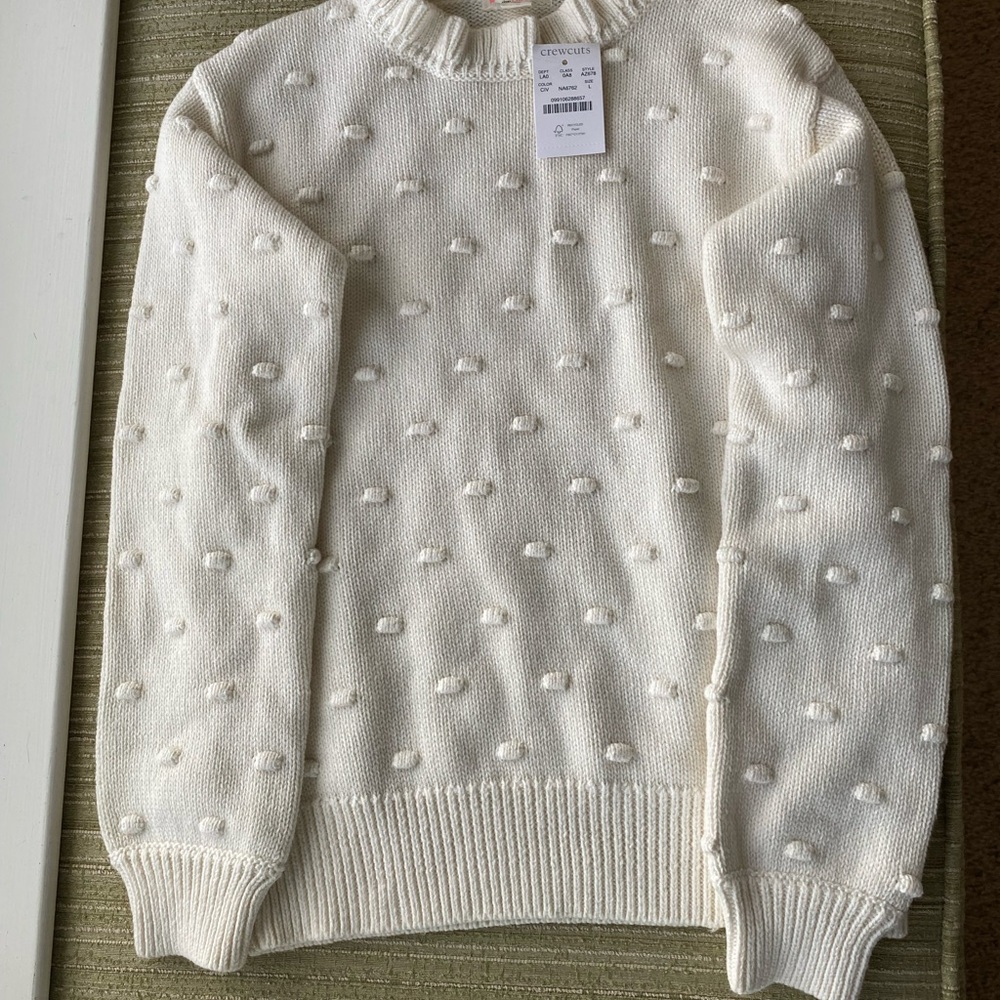 Crewcuts Cream Textured Sweater